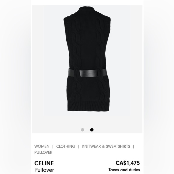 CELINE cashmere knit - Picture 4 of 8